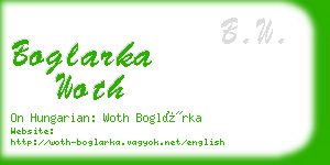 boglarka woth business card